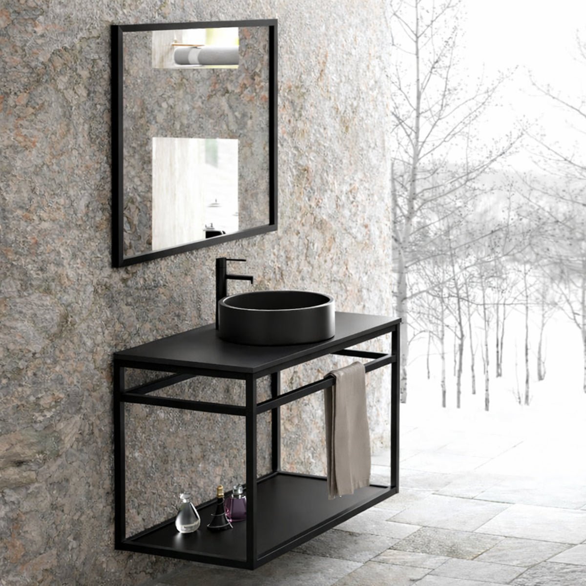 Mueble suspendido con toallero - Thebath