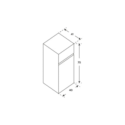 Armário de casa de banho com profundidade reduzida Aspra