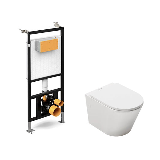 Pack cisterna empotrada + inodoro Venecia suspendido - The Bath