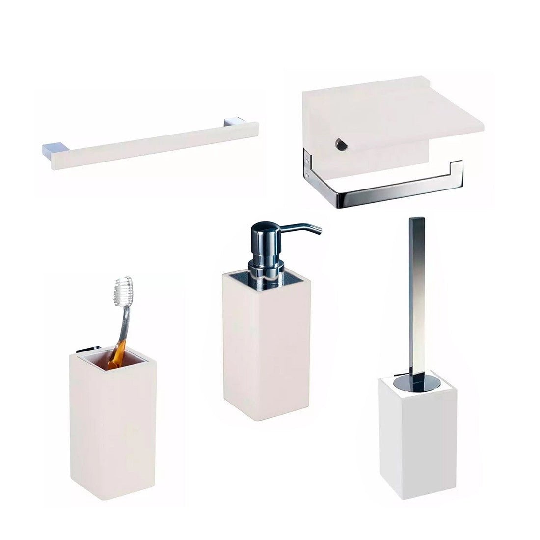 Pack de accesorios de baño suspendido Natura