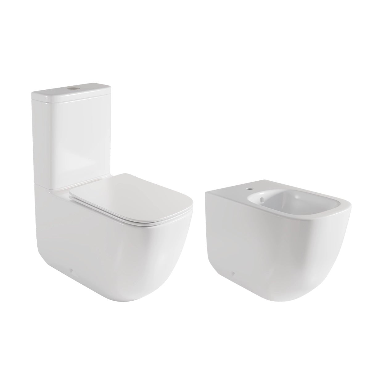 Pack inodoro + bidé blanco Zen - The Bath