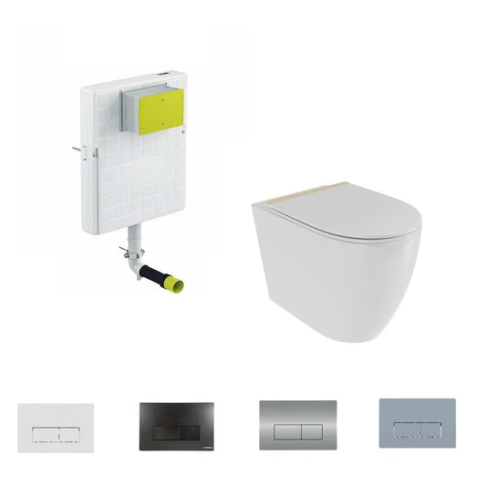 Pack inodoro compacto Elba + cisterna empotrada - The Bath