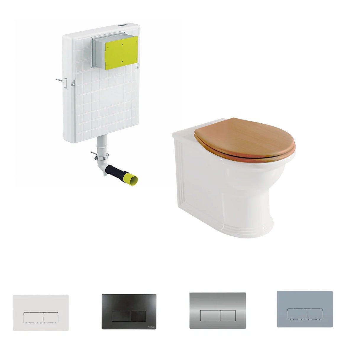 Pack inodoro compacto Olimpia + Cisterna empotrada compacta - The Bath