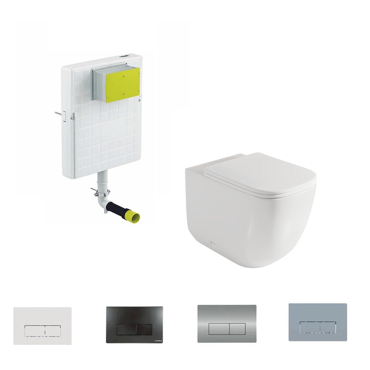 Pack inodoro compacto Zen + cisterna empotrada - The Bath
