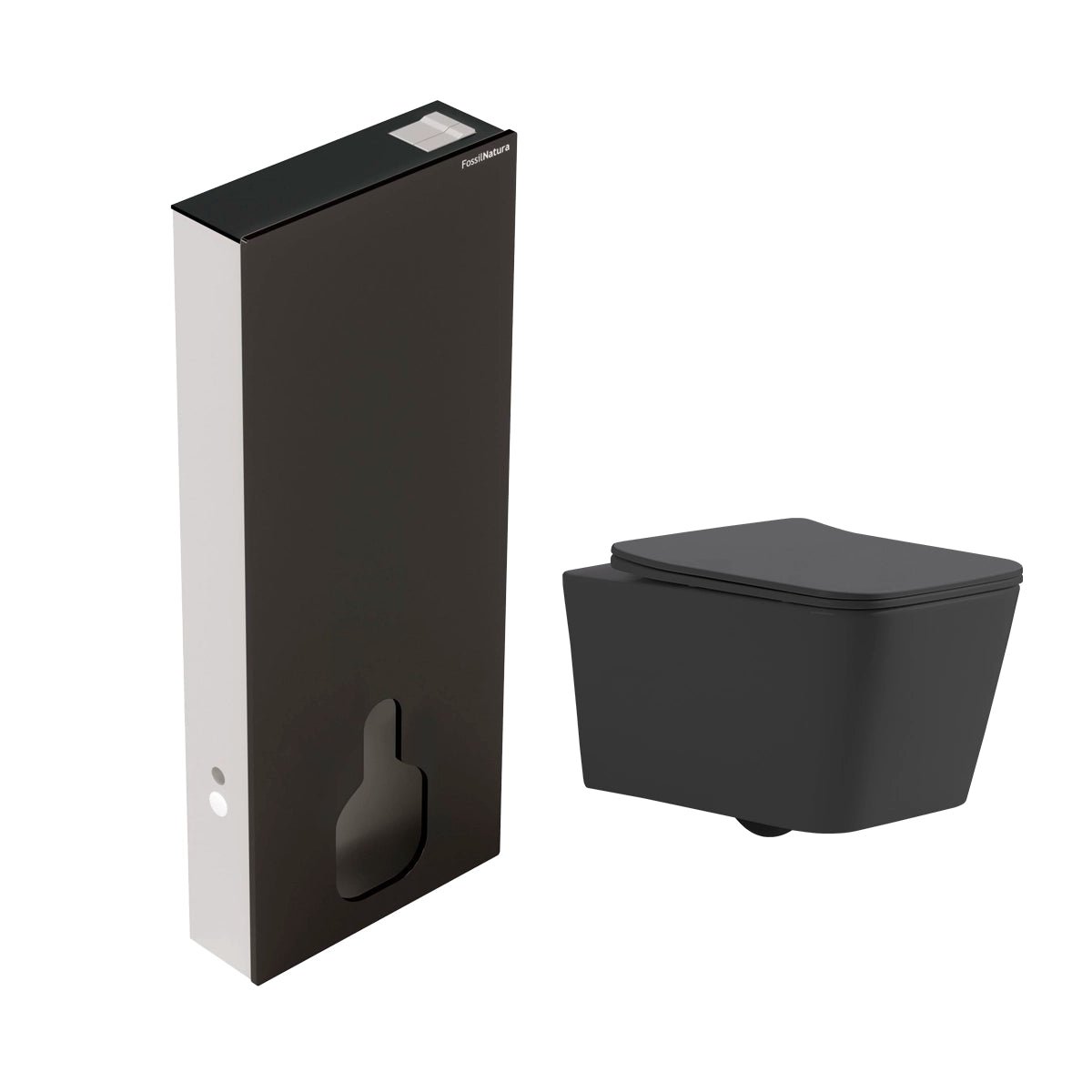 Pack inodoro Florencia mate + cisterna Empire negra - The Bath