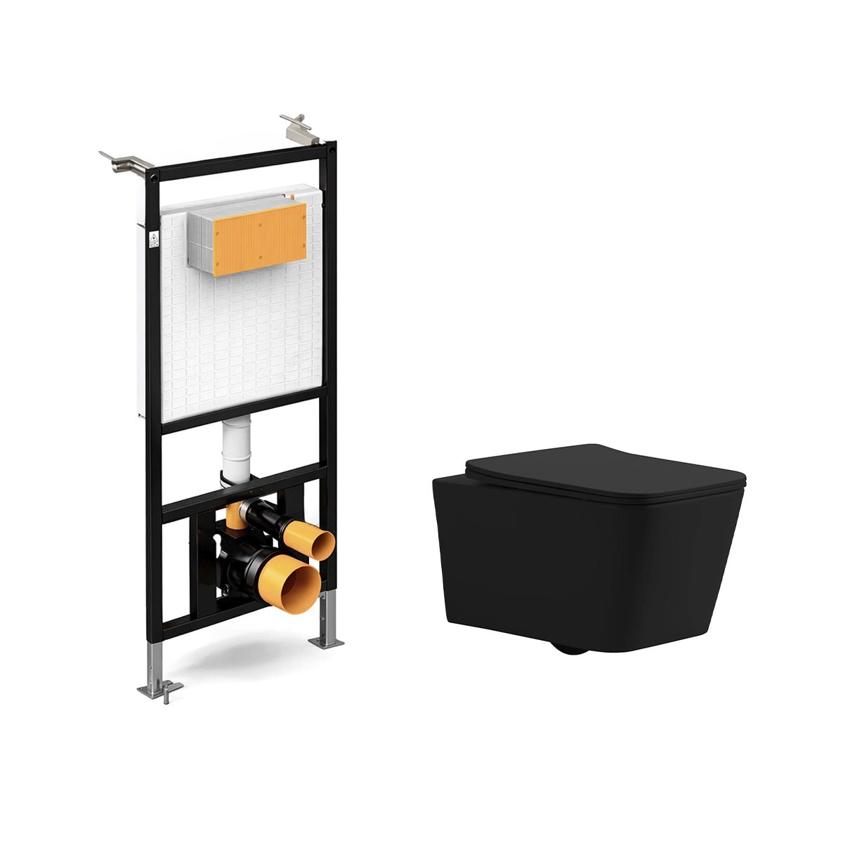 Pack inodoro Florencia mate + cisterna empotrada suspendida - The Bath