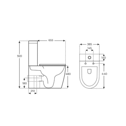 Inodoro alto especial Jena PMR