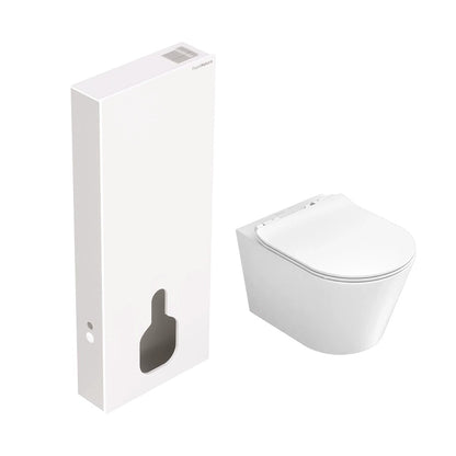 Pack inodoro suspendido Bolonia brillo + cisterna Empire blanca - The Bath