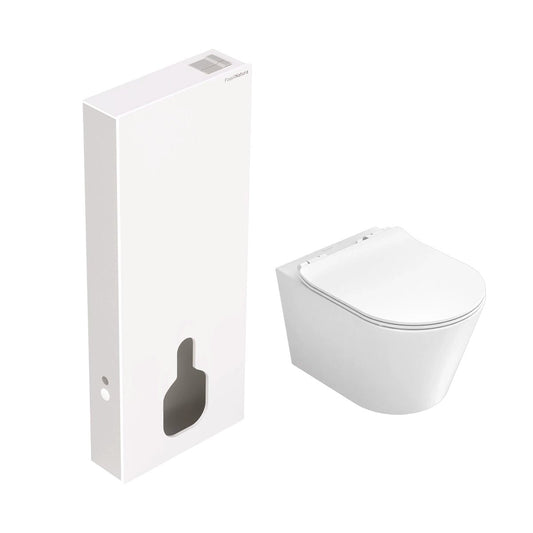 Pack inodoro suspendido Bolonia brillo + cisterna Empire blanca - The Bath