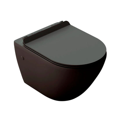 Pack inodoro suspendido negro mate + cisterna empotrada - Thebath