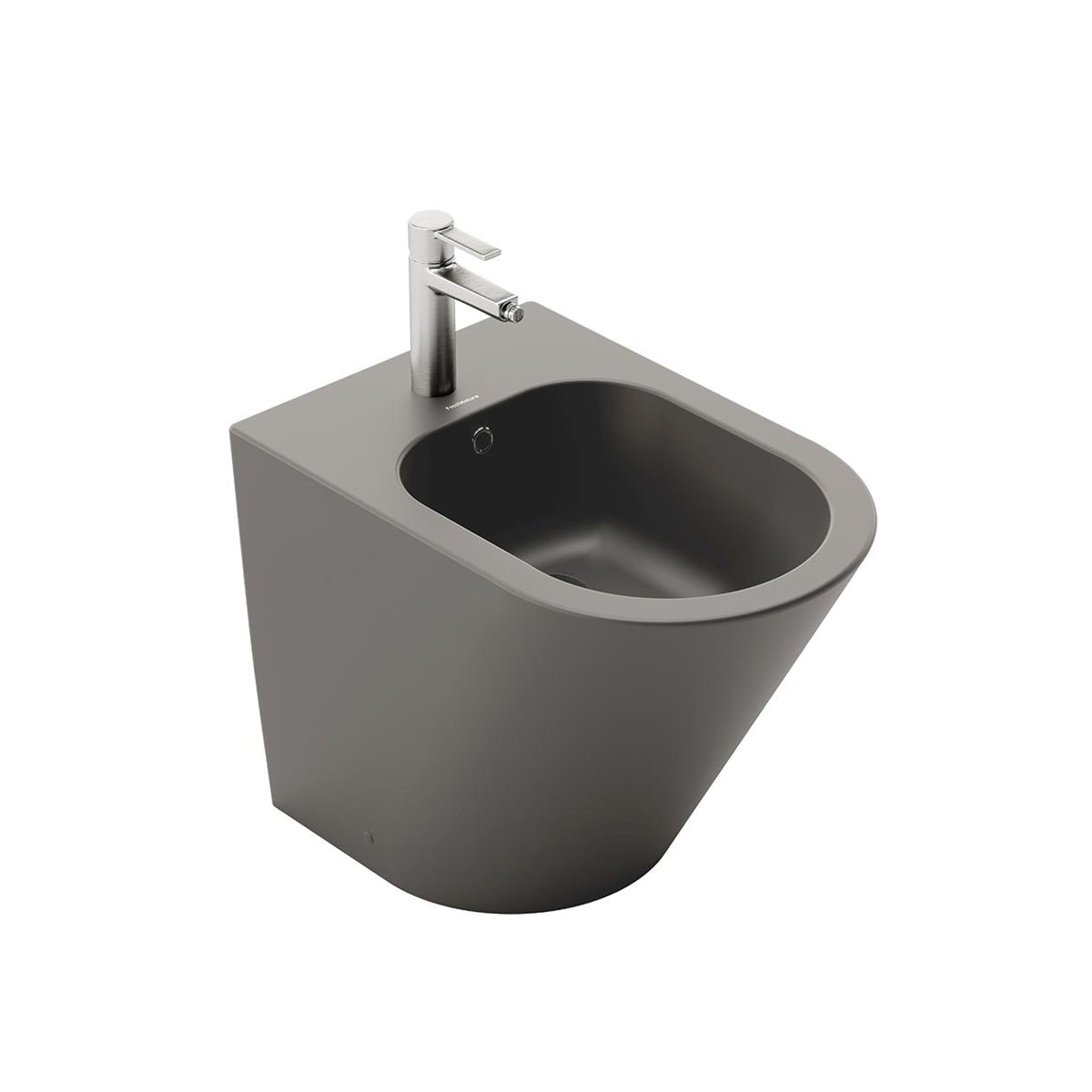 Pack inodoro tanque bajo + bidé gris mate Venecia - The Bath