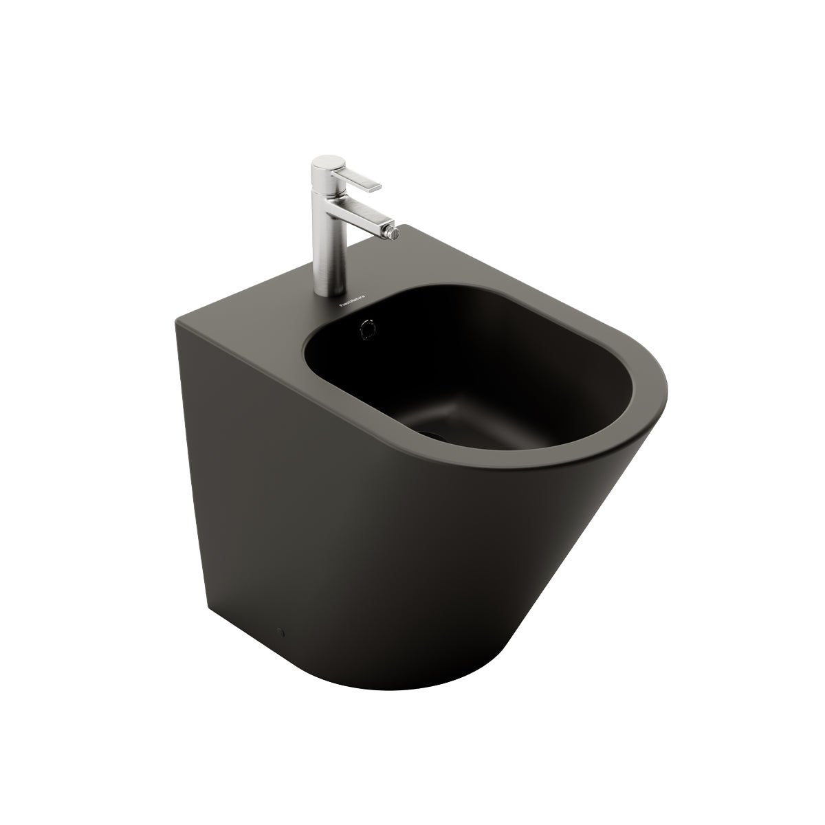 Pack inodoro tanque bajo + bidé negro mate Venecia - The Bath