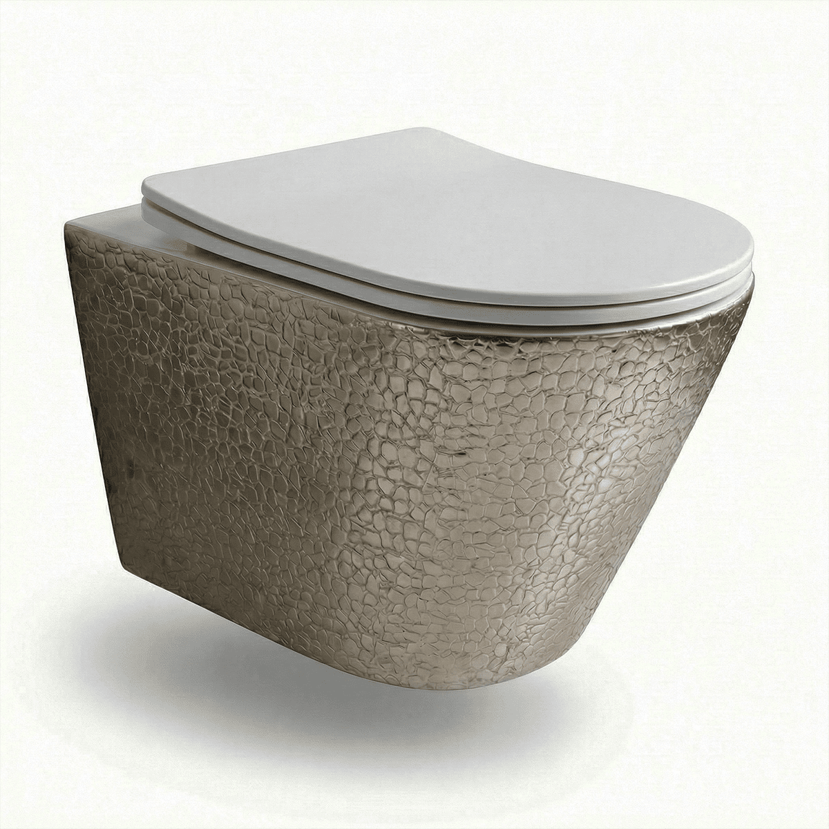 Pack inodoro y bidé suspendido Umbra Blanco - Plata - The Bath