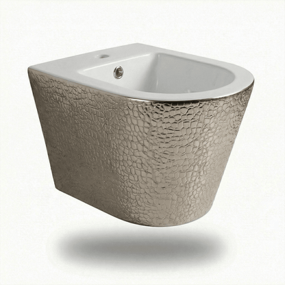 Pack inodoro y bidé suspendido Umbra Blanco - Plata - The Bath