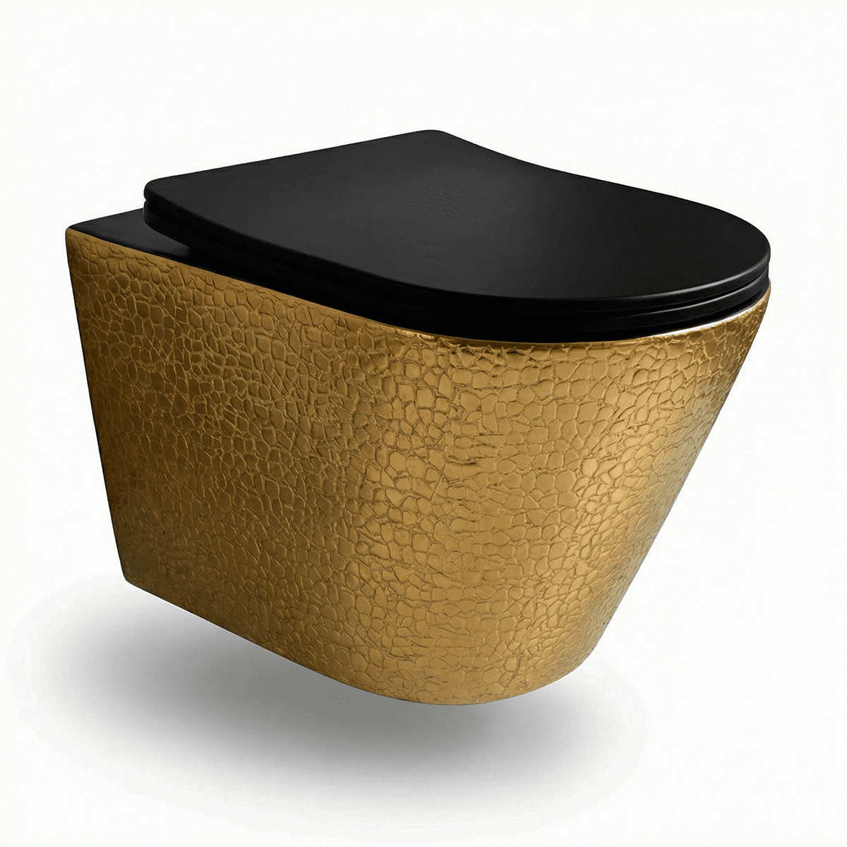 Pack inodoro y bidé suspendido Umbra Negro - Oro - The Bath