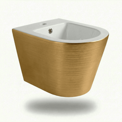 Pack inodoro y bidé suspendido Umbra Oro - Blanco - The Bath