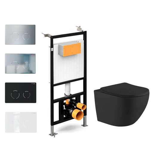 Pack suspendido cisterna empotrada + inodoro Durante - The Bath