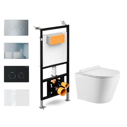 Pack suspendido cisterna empotrada + Inodoro Hada Suspendido - The Bath