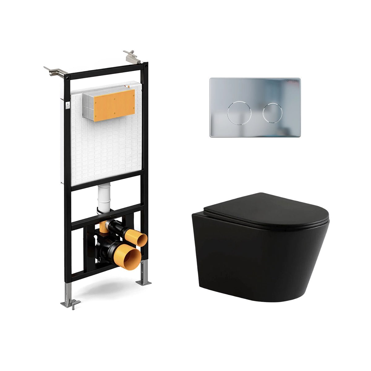 Pack suspendido cisterna empotrada + Wc Suspendido Nevis Mate - The Bath