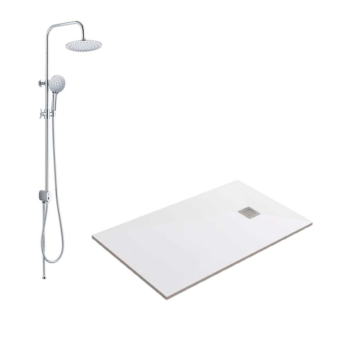 Pack Plato resina + columna Habana - Thebath