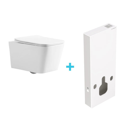 Pacote de toalete Florence gloss + cisterna Empire branca