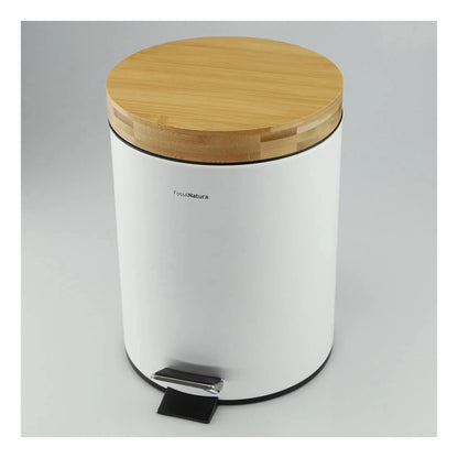 Papelera baño blanco mate