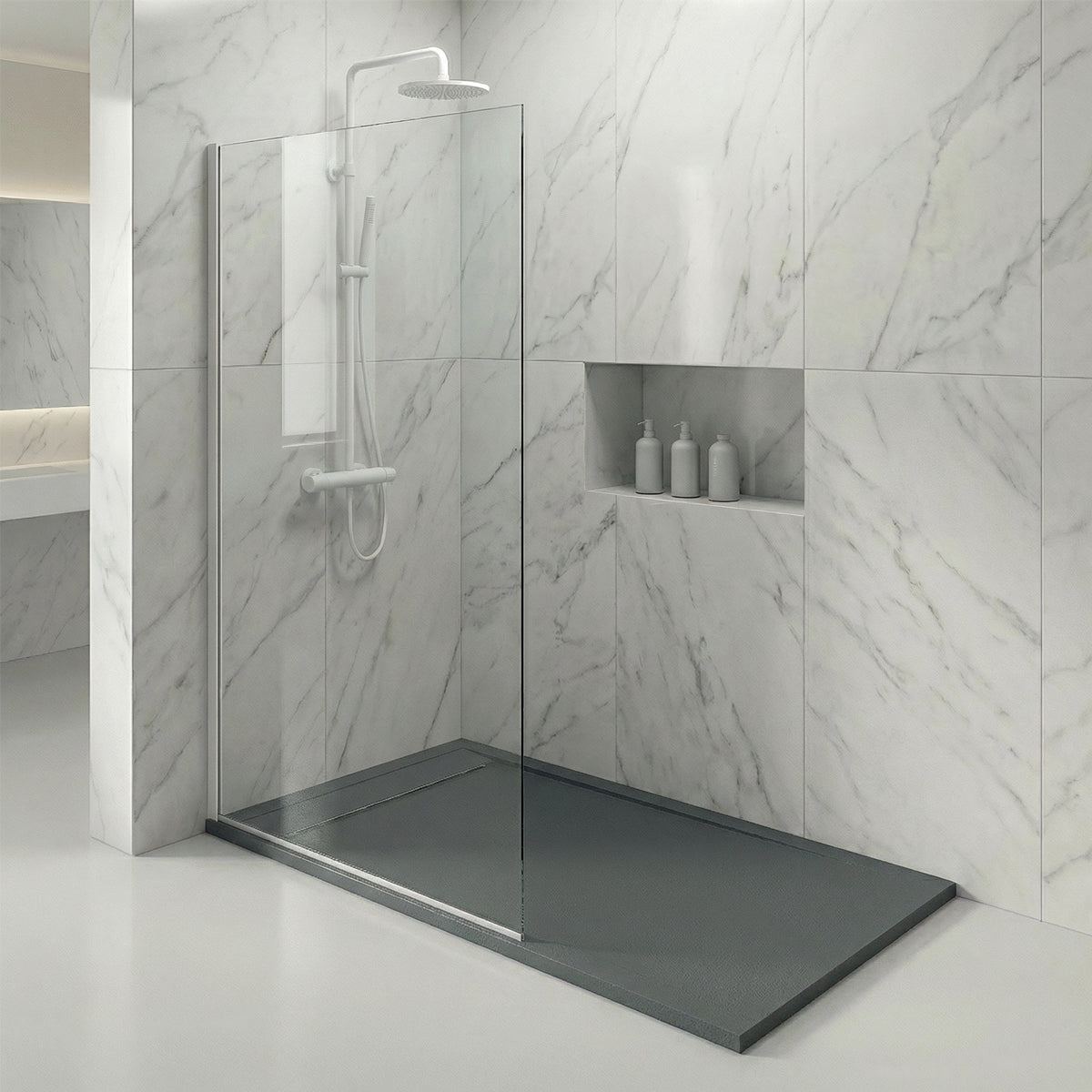 Placa de ducha de resina Draco - The Bath