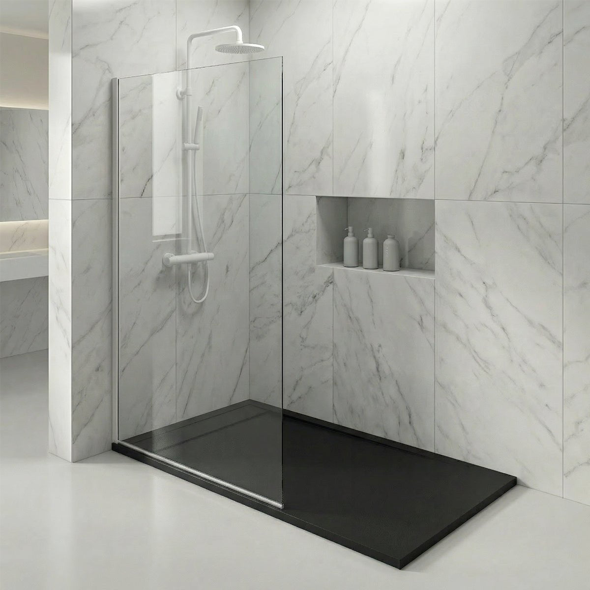 Placa de ducha de resina Draco - The Bath