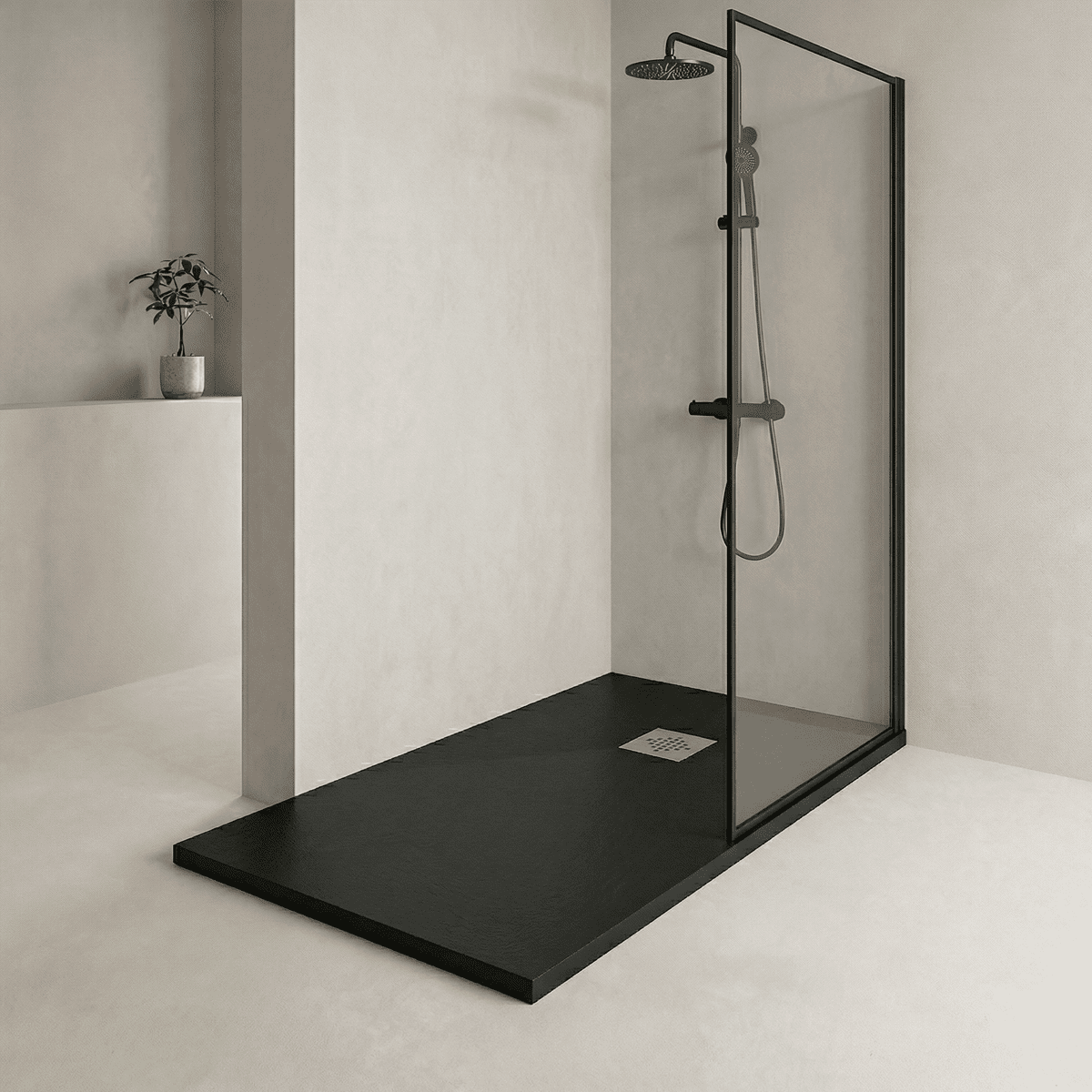 Plato de ducha antideslizante Esencial - The Bath