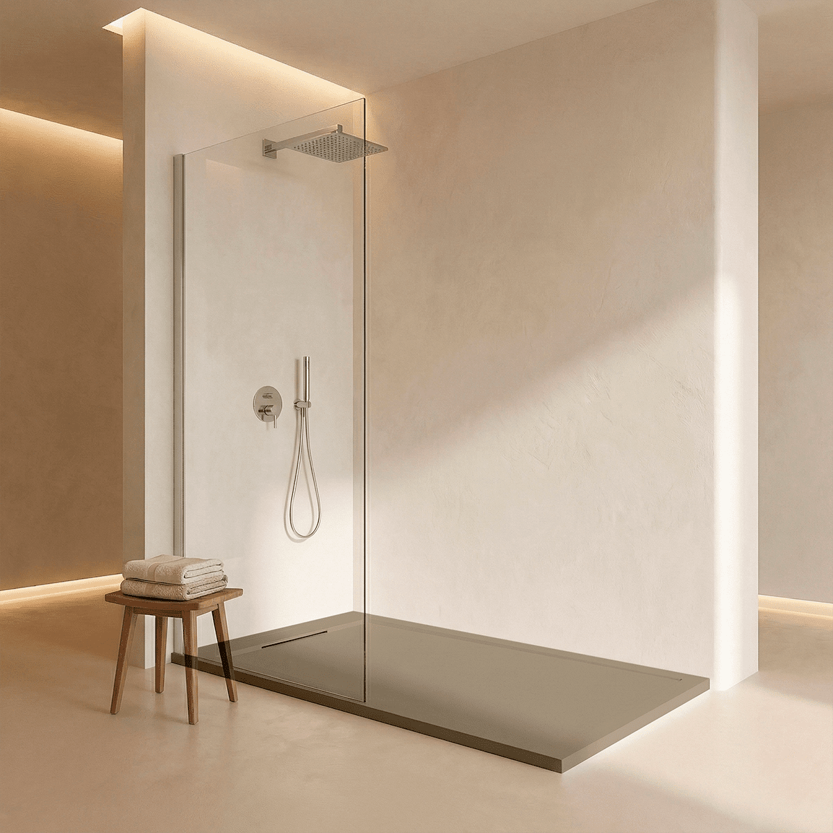 Plato de ducha de resina Basalto - The Bath