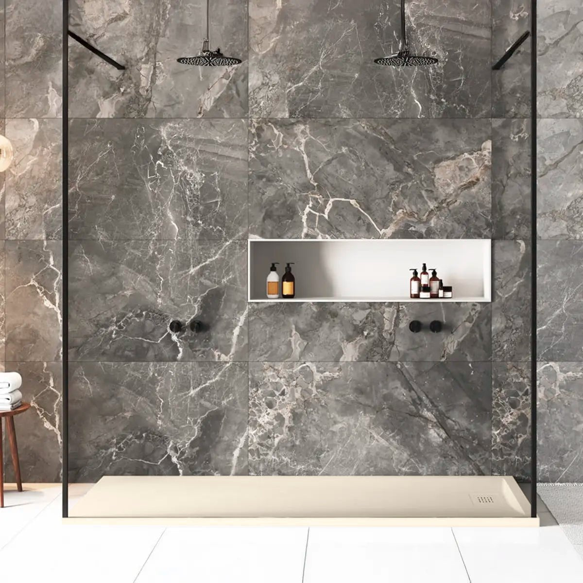 Plato de ducha enmarcado Stylo - The Bath