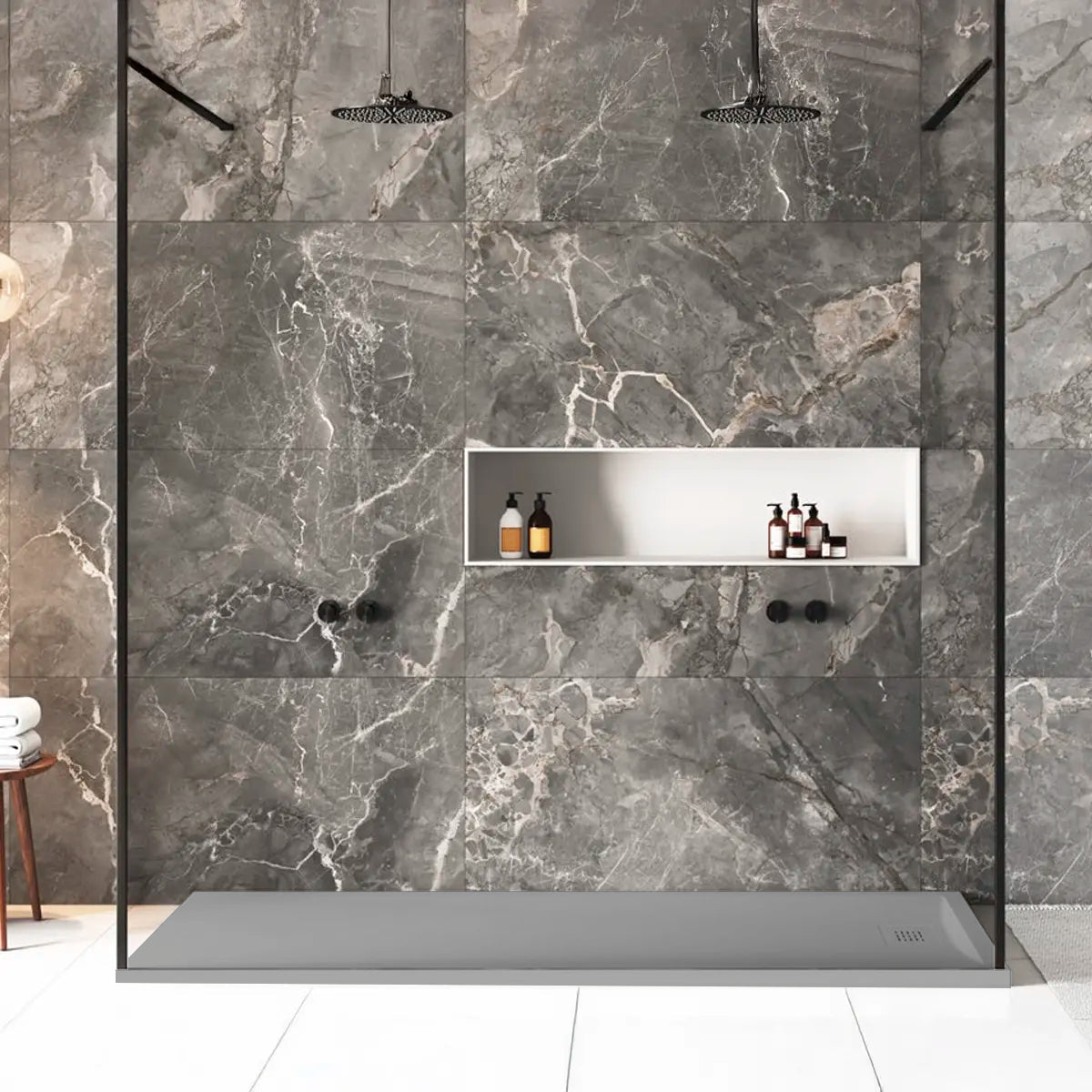 Plato de ducha enmarcado Stylo - The Bath