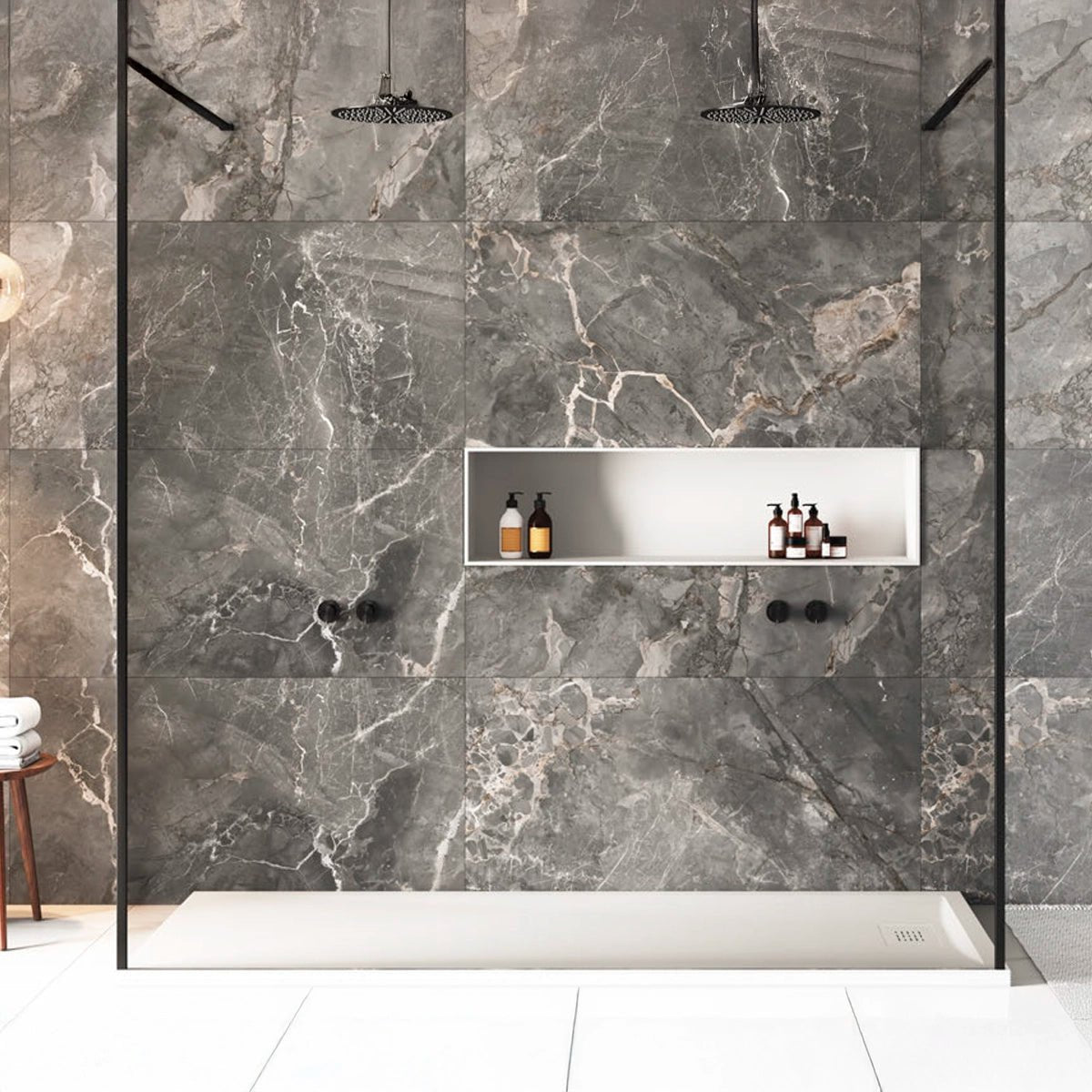 Plato de ducha enmarcado Stylo - The Bath