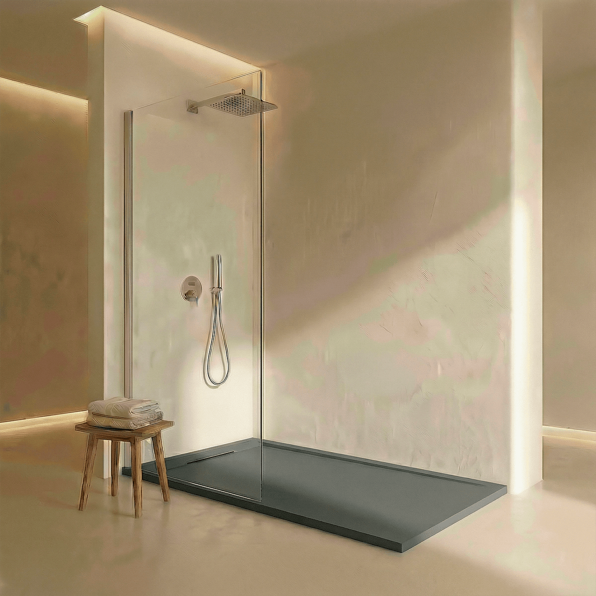 Plato ducha resina Basalto - The Bath