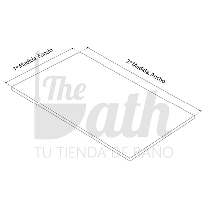 Plato ducha imitación mármol blanco Calobra - Thebath