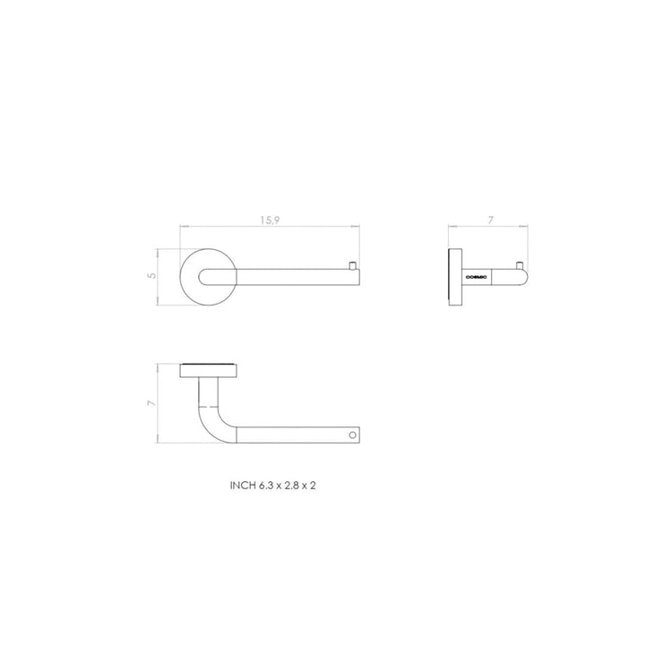 Suporte para rolo de papel higiénico Geyser