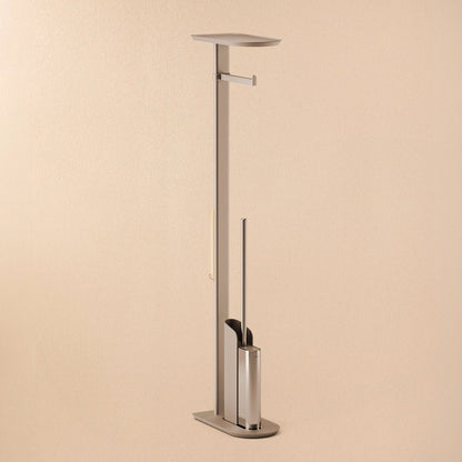 Portarrollos y escobillero de pie Flat - The Bath