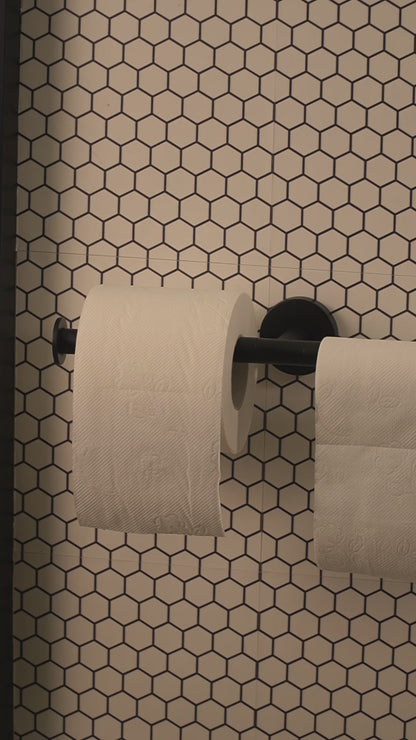 Suporte duplo para papel higiénico Início