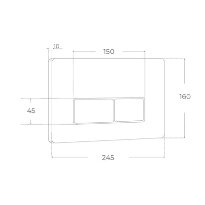 Pulsador cisterna empotrada - The Bath