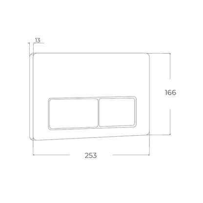 Pulsador de acero inoxidable - The Bath
