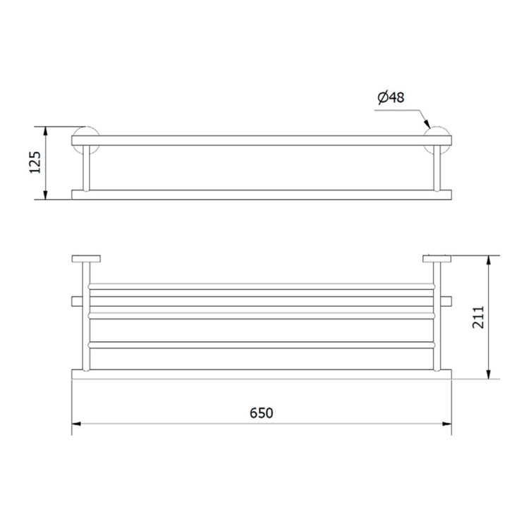 Borda de casa de banho com toalheiros