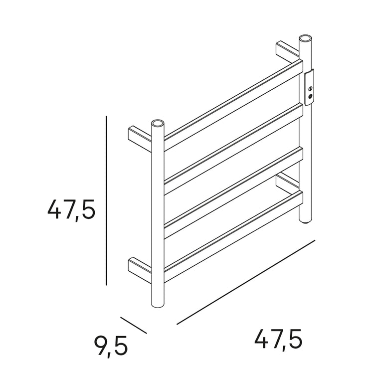 Secador de toalhas elétrico Inox 304