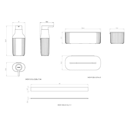Set modular ducha con dosificador Alife - The Bath