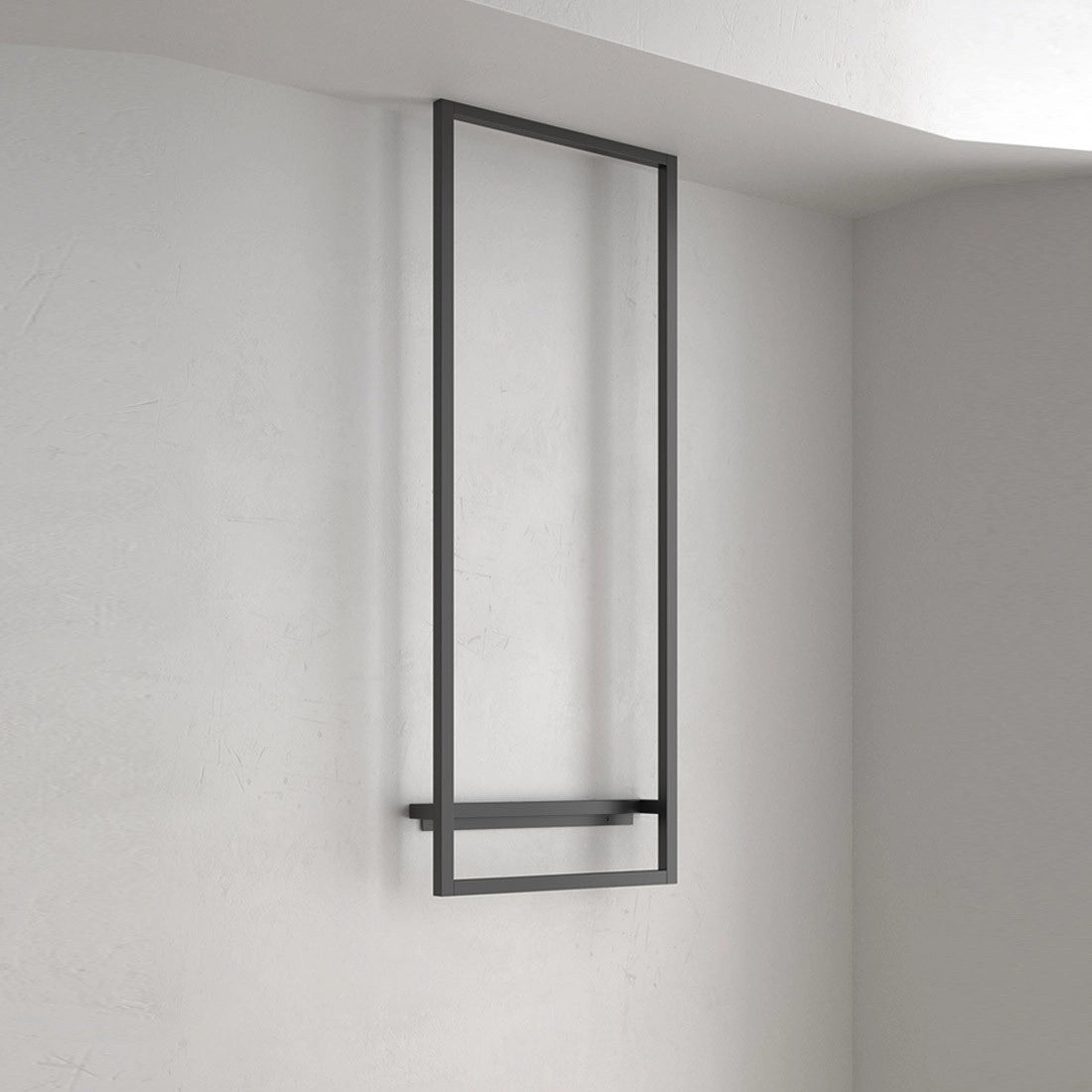 Soporte metálico de techo para espejo