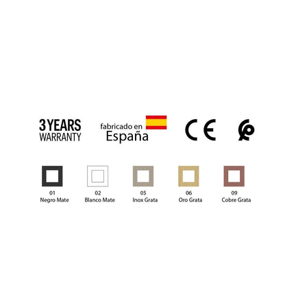 Soporte metálico de techo para espejo