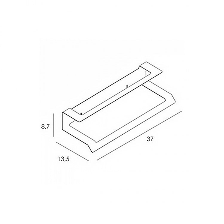 Toalheiro duplo mate Slim 2300