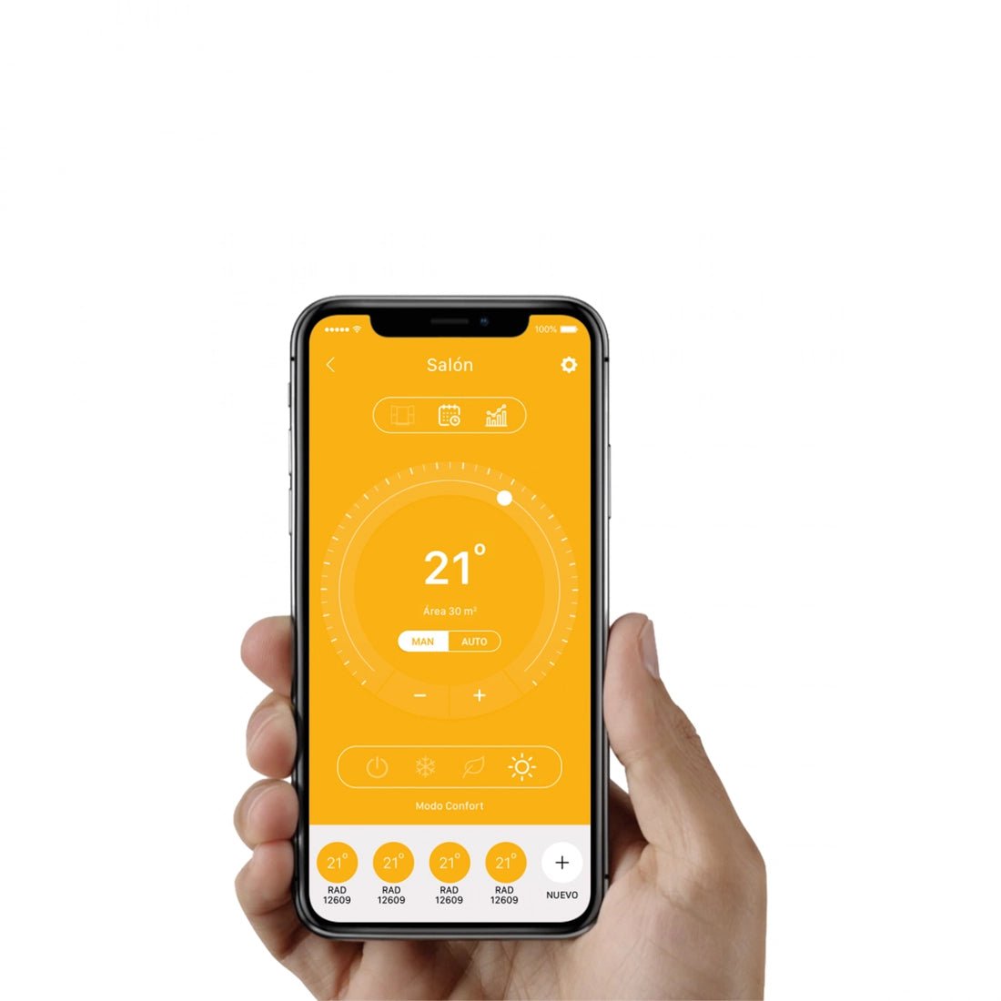 Toallero eléctrico digital Oval Venezia