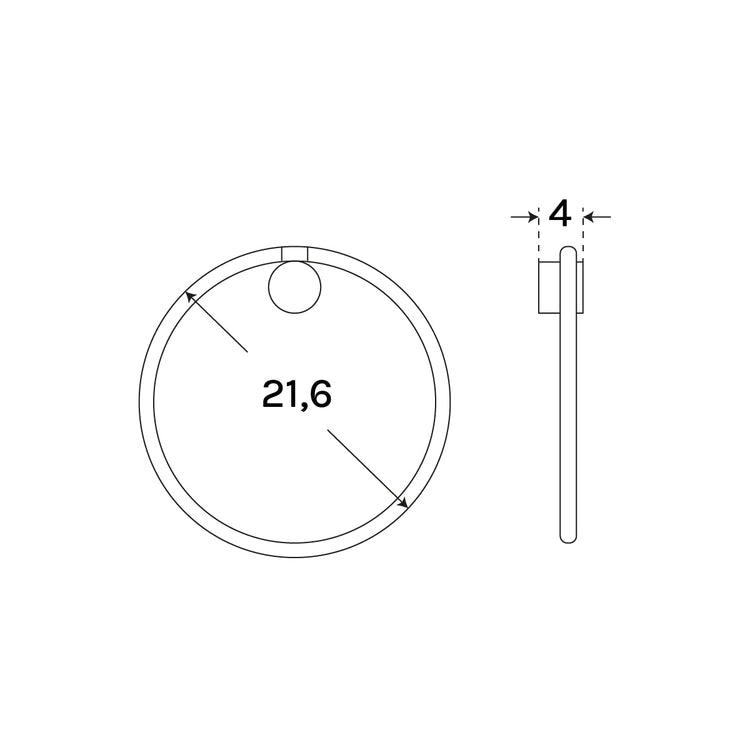 Toalheiro redondo Geyser