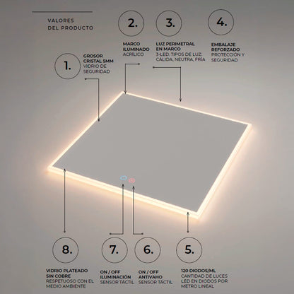 Espelho de casa de banho Boston