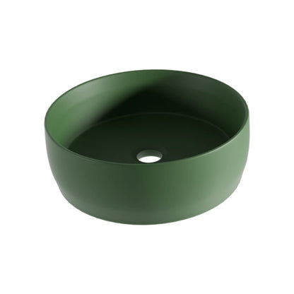 Lavabo verde oscuro redondo Jana - Thebath
